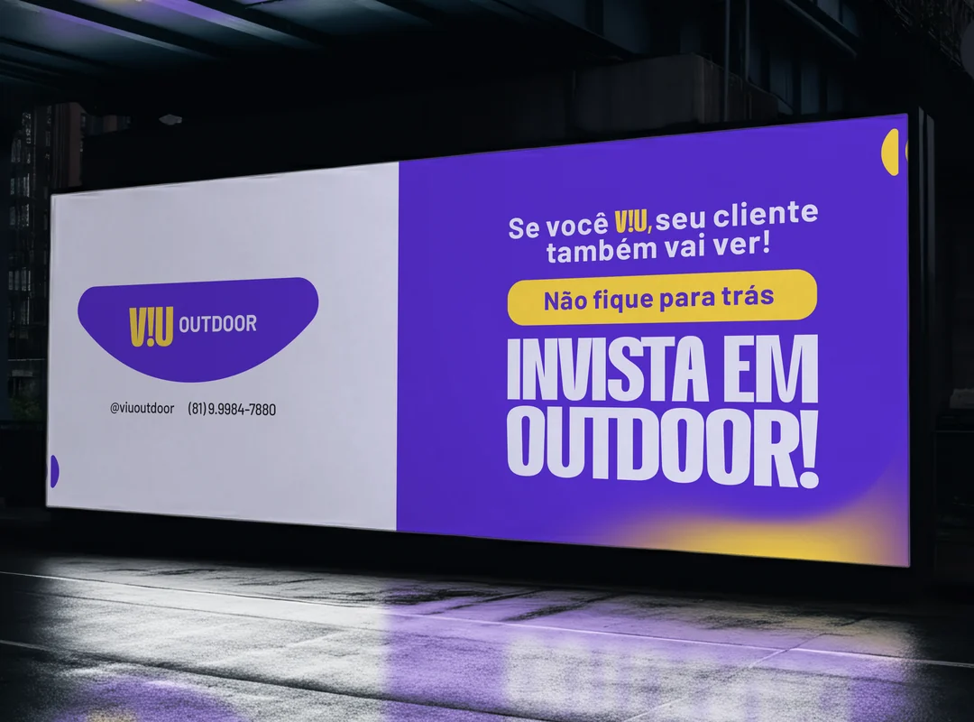 Painel iluminado, o produto principal da V!U